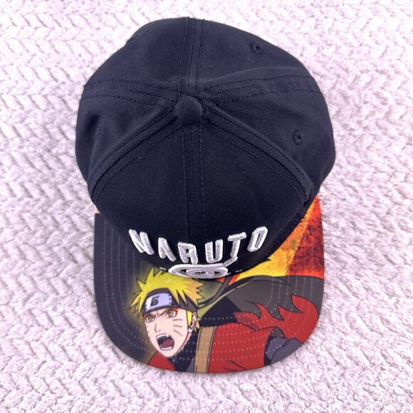 Naruto Snap Back Flat Bill Bioworld Manga Shippuden Baseball Hat Cap - Picture 3 of 12